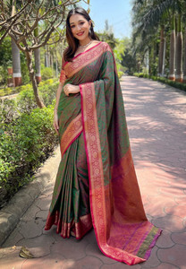 Tasrika Woven Paithani Art Silk Saree