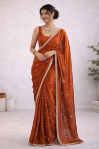 Shyamclothy Embroidered Bollywood Chiffon Saree