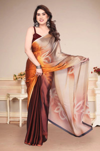 Yatay Solid/Plain, Embellished Bollywood Chiffon, Georgette Saree