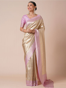 Sareemall Embellished Kanjivaram Silk Blend Saree