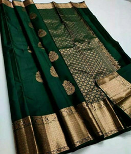 THESIYA FAB Woven Kanjivaram Art Silk Saree