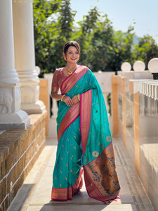 Yogik Creation Printed Banarasi Art Silk Saree