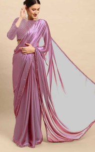 mahi creation Self Design Daily Wear Satin Saree