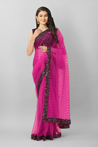 PATTARI Embroidered Bollywood Supernet Saree