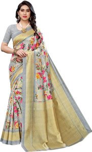YASHIKA Printed Assam Silk Art Silk Saree