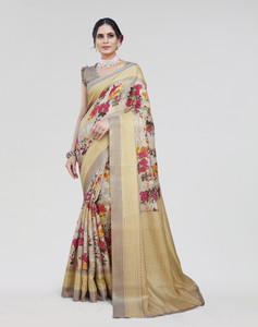 ANIRAV Woven Mysore Art Silk Saree