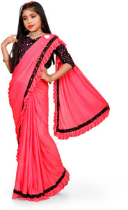 Apnisha Embellished Bollywood Lycra Blend Saree