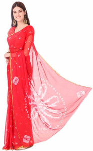 The Fashion Attire Printed Daily Wear Chiffon Saree