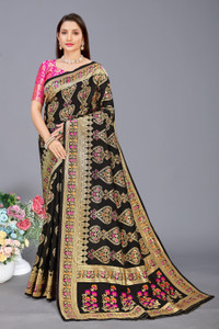 K SALIYA Woven Banarasi Jacquard Saree