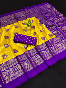 Kanooda Prints Printed Mysore Art Silk Saree