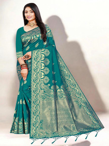 Pikham Self Design Banarasi Art Silk Saree