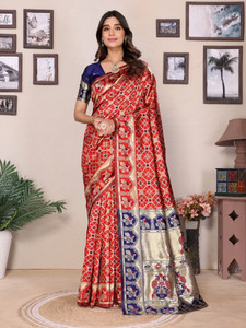 Divastri Woven Kanjivaram Pure Silk, Art Silk Saree