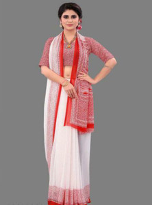 het designer studio Printed Daily Wear Georgette Saree