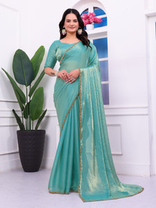 FLUIT LESVETEMENTS Embellished Bollywood Silk Blend Saree