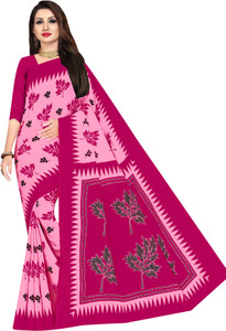 SARITA SAREES Floral Print Bollywood Pure Cotton Saree