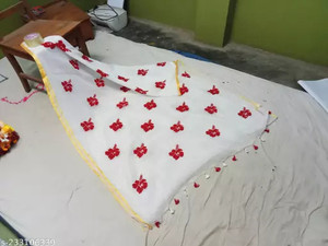 nebadita Self Design Handloom Cotton Blend Saree