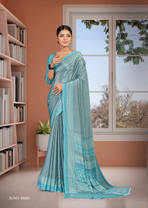 K 5 FASHION Printed Daily Wear Crepe Saree