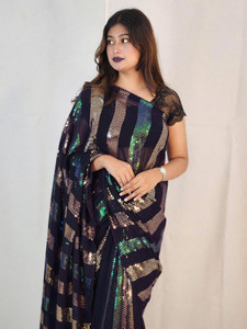 Clemira Embellished Bollywood Georgette Saree