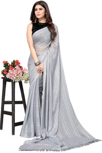 Pisara Striped, Embellished Daily Wear Satin Saree