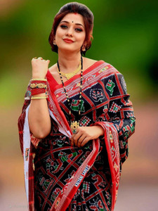 kalyani nx Printed Sambalpuri Pure Cotton Saree