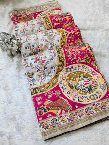 Samridh Sarees Woven Banarasi Cotton Silk Saree