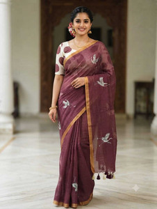 kryone Woven Kalamkari Pure Silk Saree