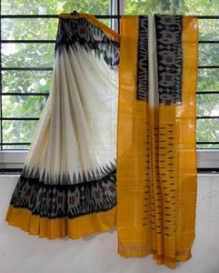 RADHA LAKSHMI Printed Ikkat Pure Cotton Saree
