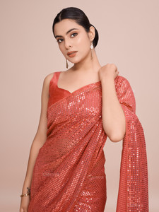Clemira Embellished Bollywood Georgette Saree