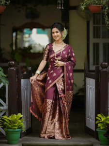 Sheden Lopez Creation Woven Mekhela Chador Silk Blend Saree