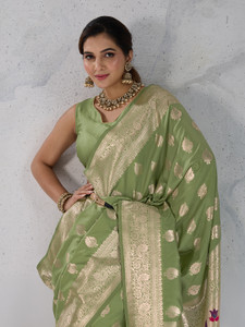 Pbs Prints Woven, Embellished Banarasi Art Silk Saree