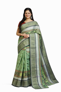KhayaFashion Woven Tant Pure Cotton Saree