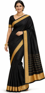 WEAVE TRENDS Woven Bhagalpuri Handloom Cotton Silk Saree