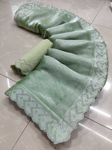 Sareez House Applique Bollywood Tussar Silk Saree