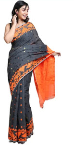 Krishneshwari Woven Jamdani Pure Cotton Saree