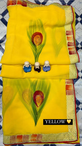 rajvastra fashion Self Design Bhagalpuri Georgette Saree