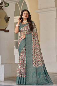Sariya Woven Banarasi Jacquard, Cotton Silk Saree