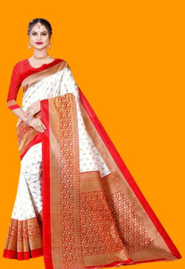 DAZLIO Woven Mysore Pure Silk Saree