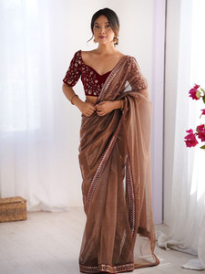 Kedar Fab Embellished Bollywood Supernet Saree