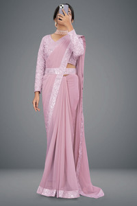 AVIRAT DESIGNER STUDIO Embroidered Bollywood Chiffon Saree