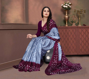 jihana fab Printed Kanjivaram Georgette, Silk Blend Saree