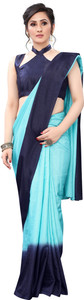 LIMTD Ombre, Solid/Plain Bollywood Silk Blend, Pure Cotton Saree