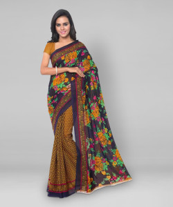 kashvi sarees Paisley, Floral Print Daily Wear Georgette Saree