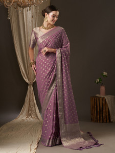 Sareemall Woven Banarasi Georgette Saree