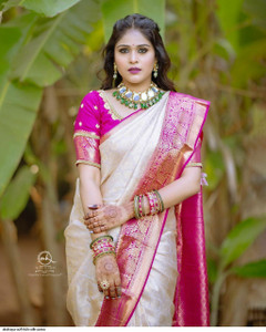 FABART CRETION Woven Kanjivaram Pure Silk Saree