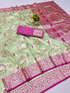 Ratnavali Woven Banarasi Pure Silk, Art Silk Saree
