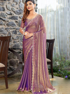 MADHUR HAND WORK ART Embellished Bollywood Georgette Saree