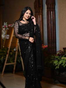 Divastri Embellished Bollywood Net Saree