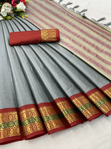 WINKLECART Woven Mysore Pure Silk Saree