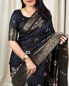 Dhanlaxmi CreationLLP Woven Bollywood Muslin, Jacquard Saree