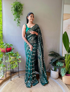 Clemira Embellished Bollywood Georgette Saree